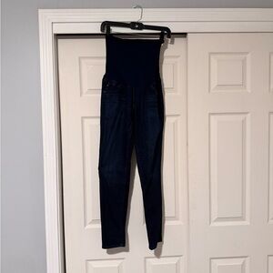 Adriano Goldschmied Over-the-Bump Maternity Skinny Jeans - Dark Wash, Size 31R